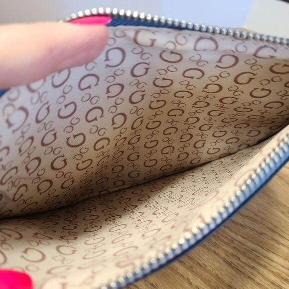 Guess Blue Wristlet Wallet Bag - Picture 6 of 6